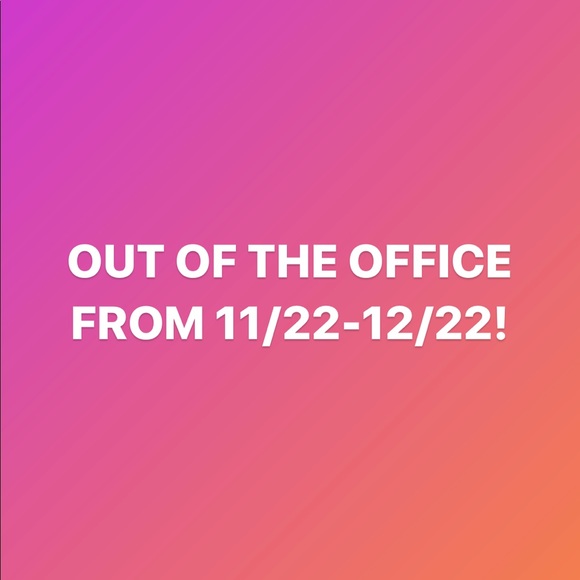 Out of the country 11/22-12/22 - Picture 1 of 1